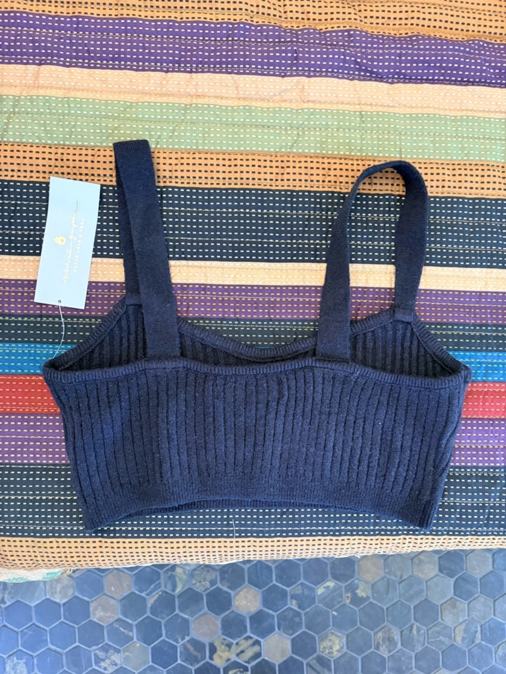 Spiritual Gangster Sofia Bralette in Black - Picture 5 of 6